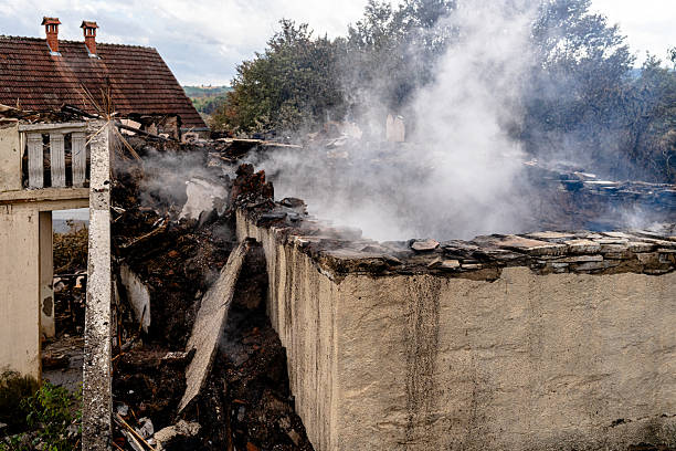 Professional Fire Damage Removal technician working in Springtown, TX